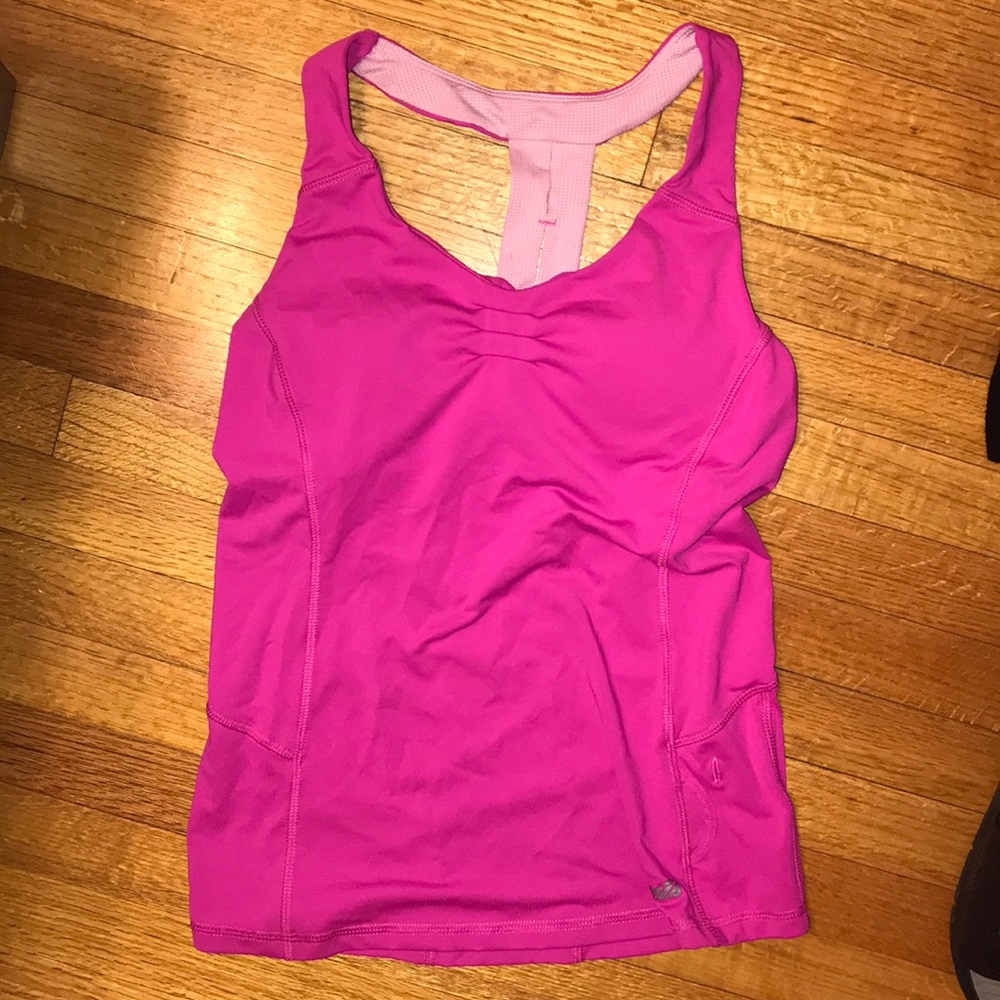 Pink workout top